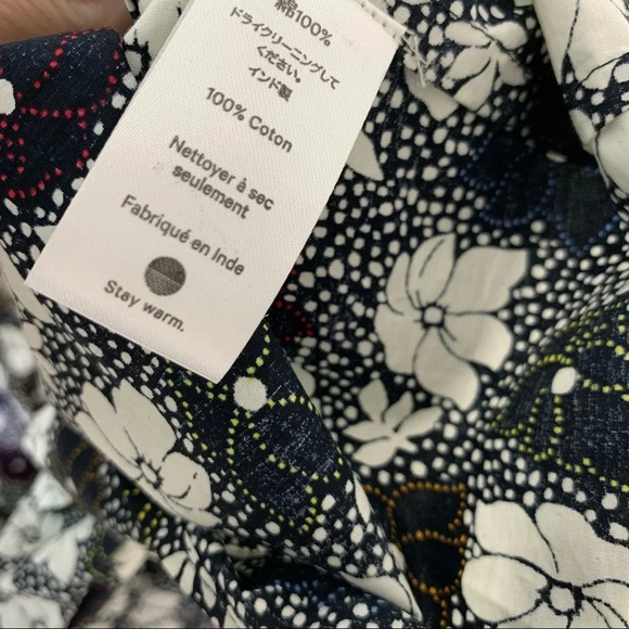 WARM Dress Big Love Floral Tiered Tie Shoulder Maxi Dress Size S Black - Picture 12 of 14